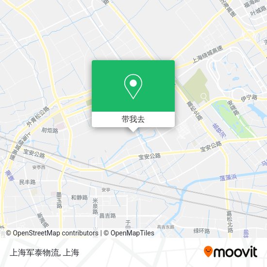 上海军泰物流地图