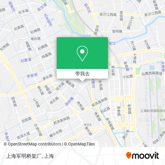 上海军明桥架厂地图
