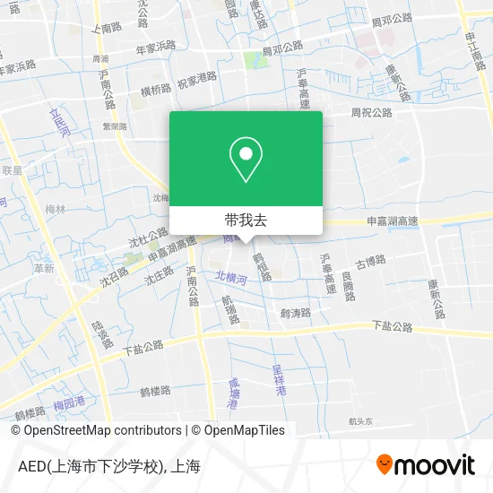 AED(上海市下沙学校)地图