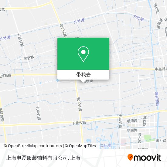 上海申磊服装辅料有限公司地图