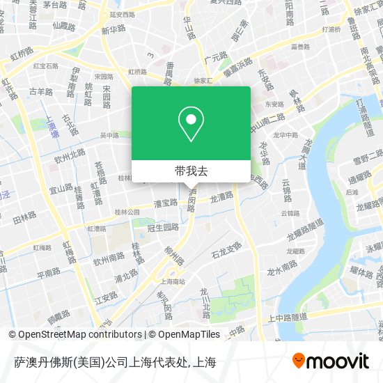 萨澳丹佛斯(美国)公司上海代表处地图