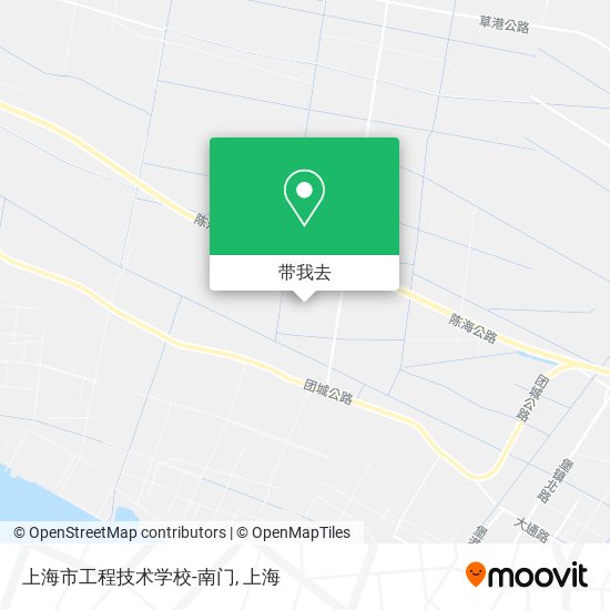上海市工程技术学校-南门地图