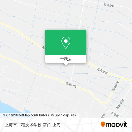上海市工程技术学校-南门地图