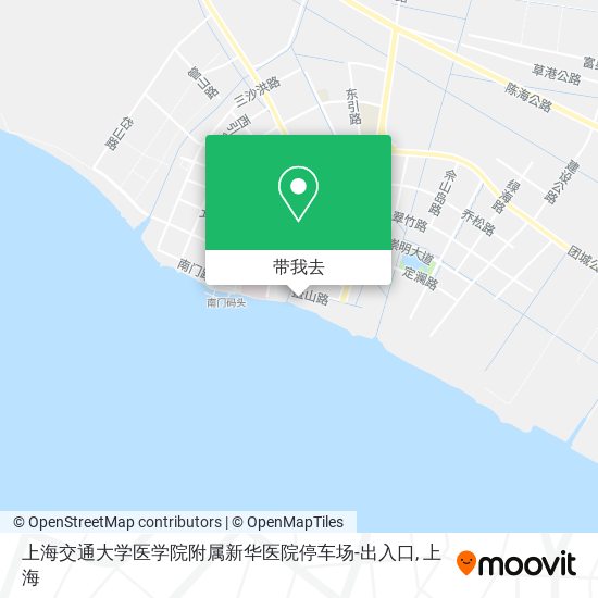 上海交通大学医学院附属新华医院停车场-出入口地图