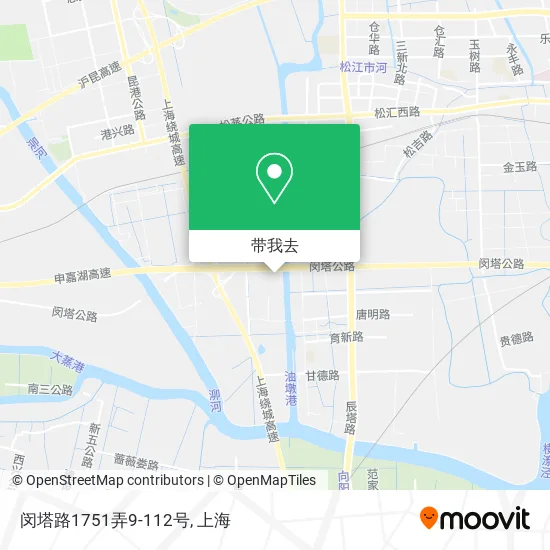 闵塔路1751弄9-112号地图