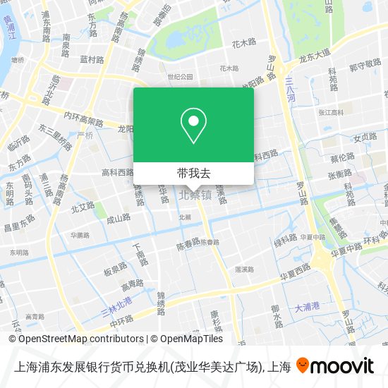 上海浦东发展银行货币兑换机(茂业华美达广场)地图
