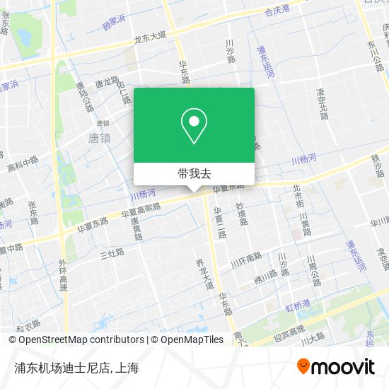 浦东机场迪士尼店地图