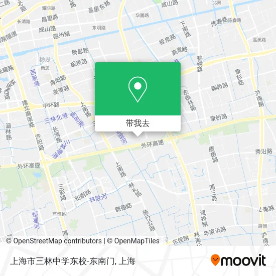 上海市三林中学东校-东南门地图