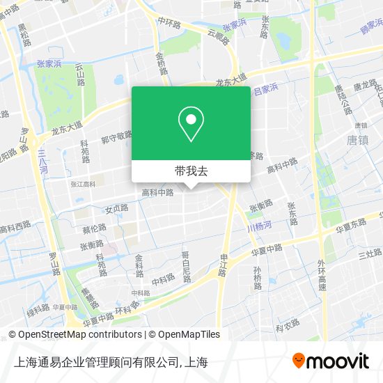 上海通易企业管理顾问有限公司地图