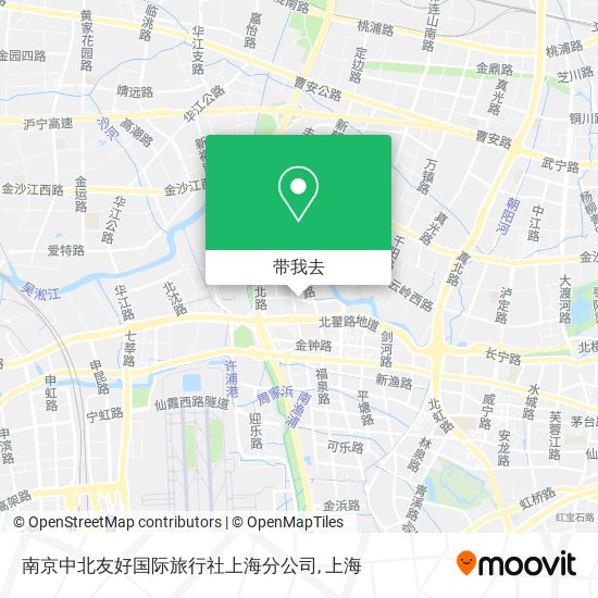 南京中北友好国际旅行社上海分公司地图