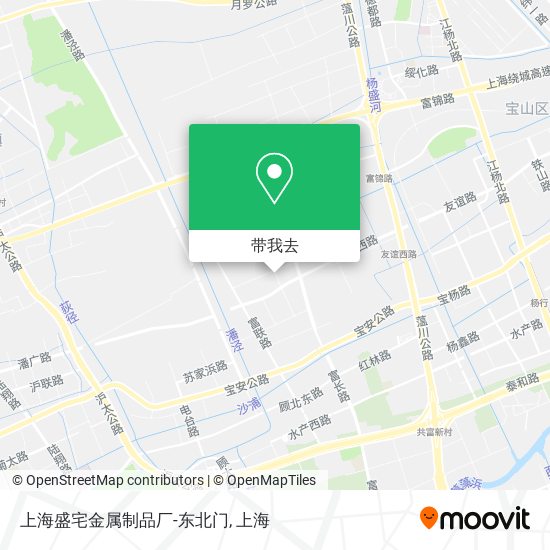 上海盛宅金属制品厂-东北门地图