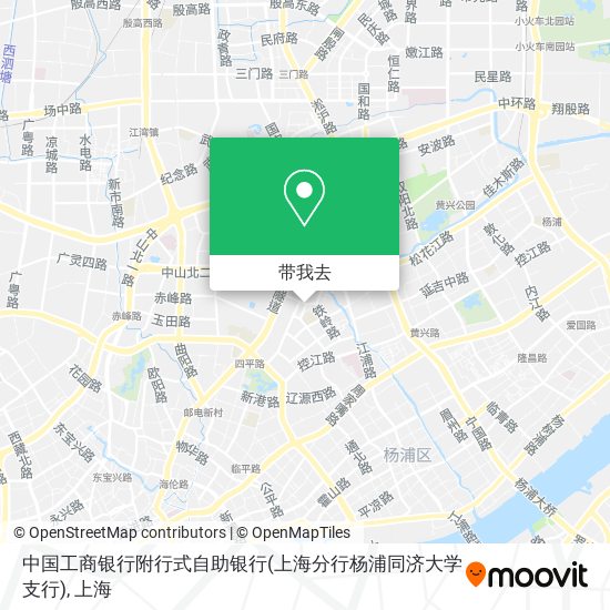 中国工商银行附行式自助银行(上海分行杨浦同济大学支行)地图