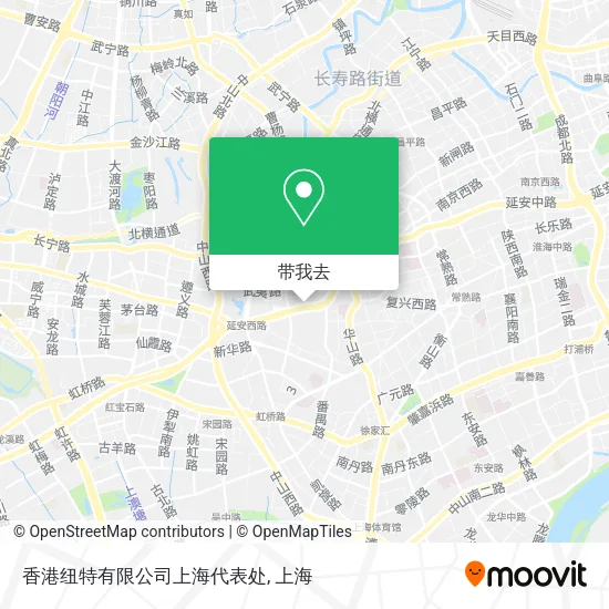 香港纽特有限公司上海代表处地图