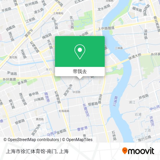 上海市徐汇体育馆-南门地图