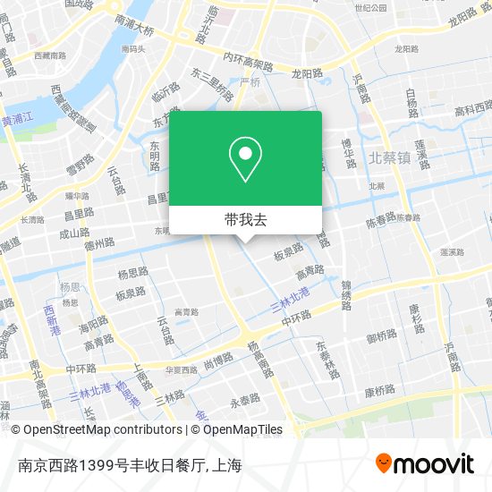 南京西路1399号丰收日餐厅地图