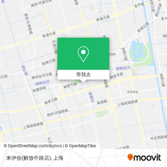 来伊份(解放中路店)地图