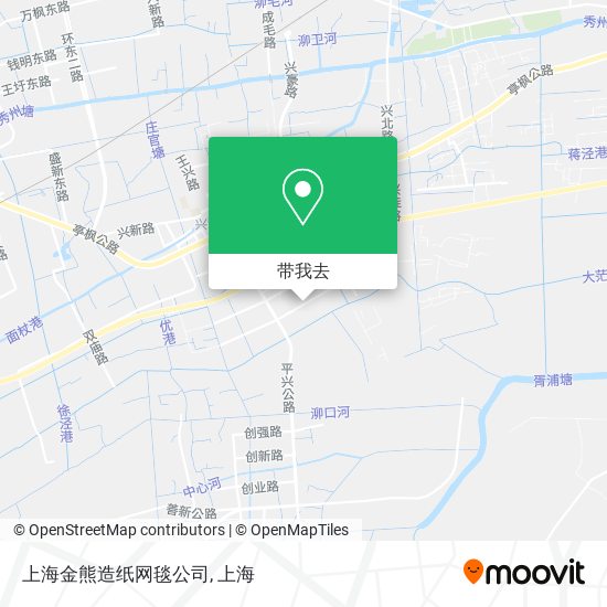 上海金熊造纸网毯公司地图