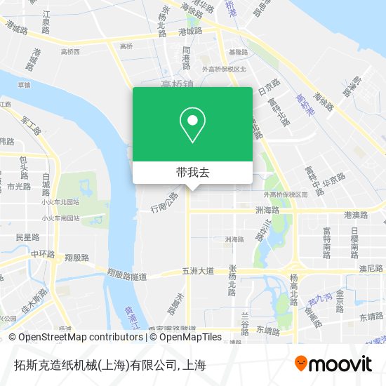 拓斯克造纸机械(上海)有限公司地图