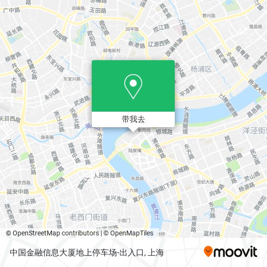 中国金融信息大厦地上停车场-出入口地图