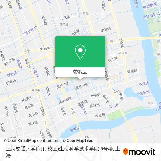 上海交通大学(闵行校区)生命科学技术学院-5号楼地图