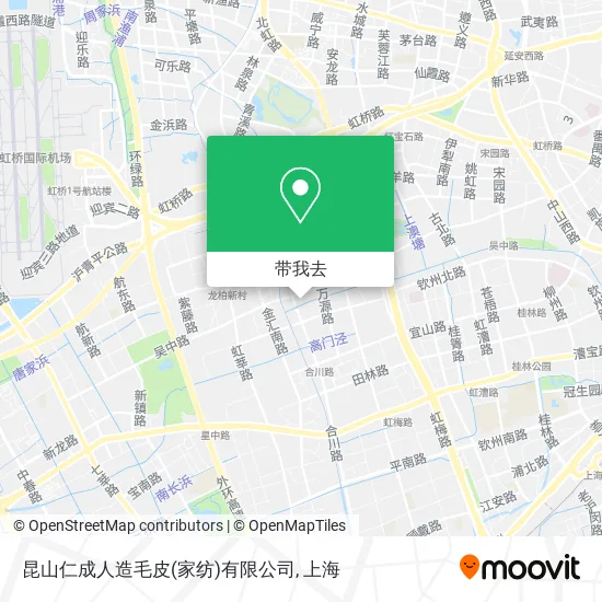 昆山仁成人造毛皮(家纺)有限公司地图
