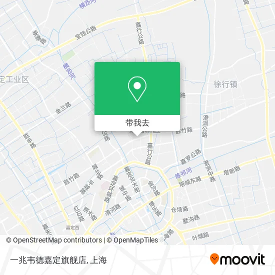 一兆韦德嘉定旗舰店地图