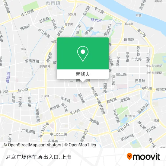 君庭广场停车场-出入口地图