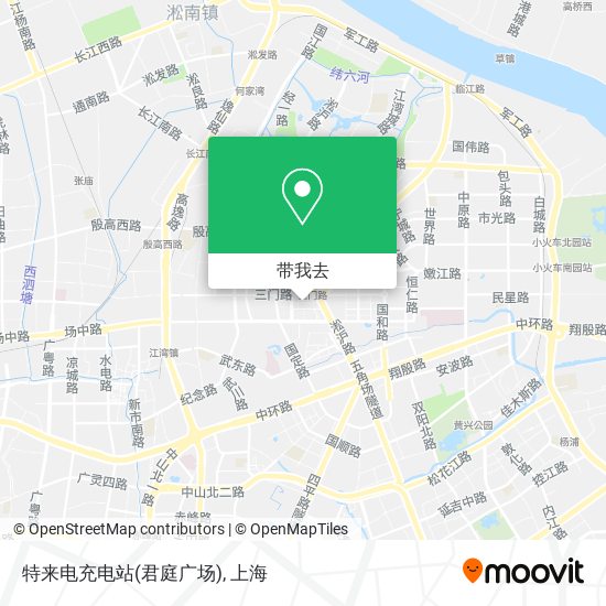 特来电充电站(君庭广场)地图