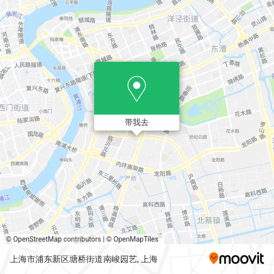 上海市浦东新区塘桥街道南峻园艺地图