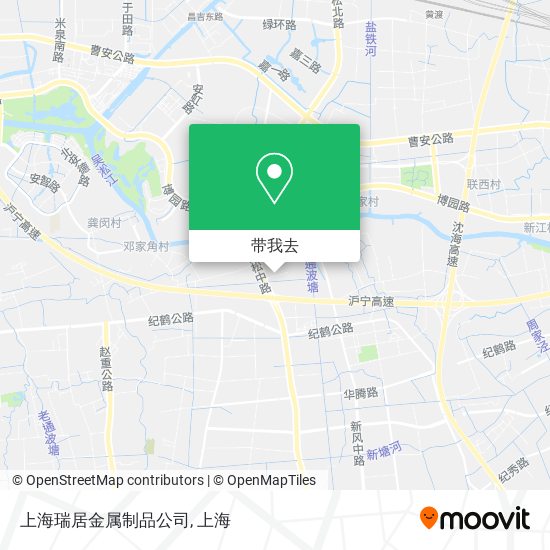 上海瑞居金属制品公司地图