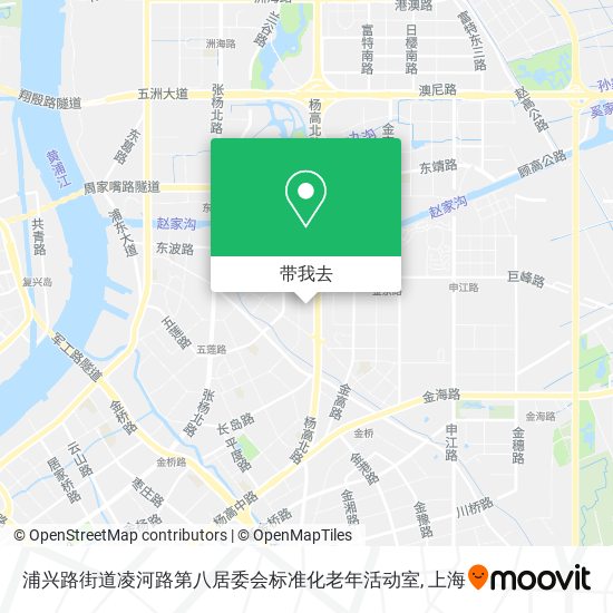 浦兴路街道凌河路第八居委会标准化老年活动室地图