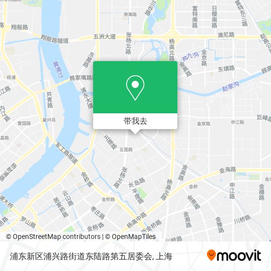 浦东新区浦兴路街道东陆路第五居委会地图