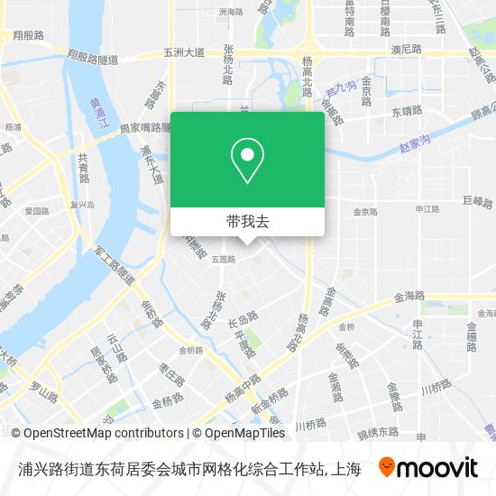 浦兴路街道东荷居委会城市网格化综合工作站地图