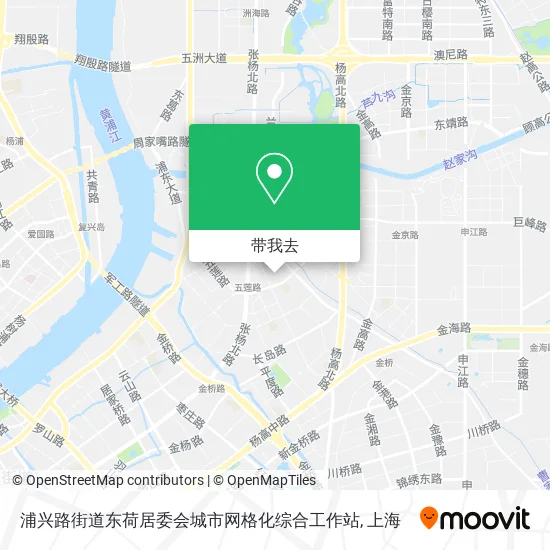 浦兴路街道东荷居委会城市网格化综合工作站地图