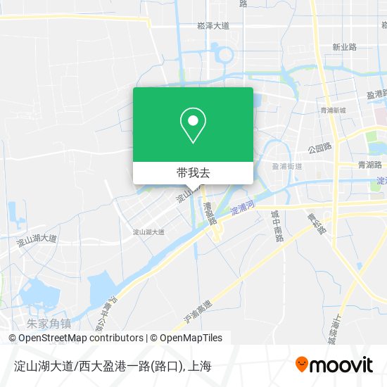 淀山湖大道/西大盈港一路(路口)地图