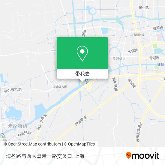 海盈路与西大盈港一路交叉口地图