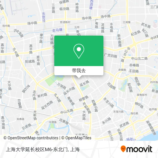 上海大学延长校区M6-东北门地图