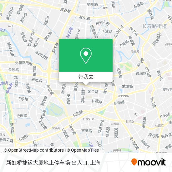 新虹桥捷运大厦地上停车场-出入口地图