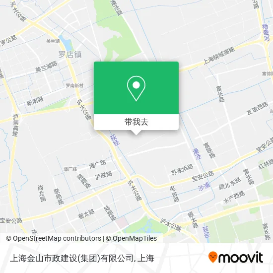上海金山市政建设(集团)有限公司地图
