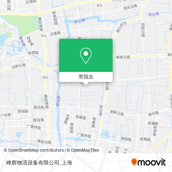 峰辉物流设备有限公司地图