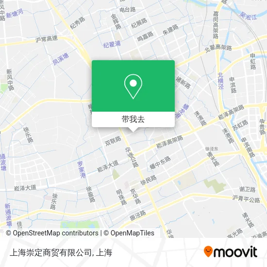 上海崇定商贸有限公司地图