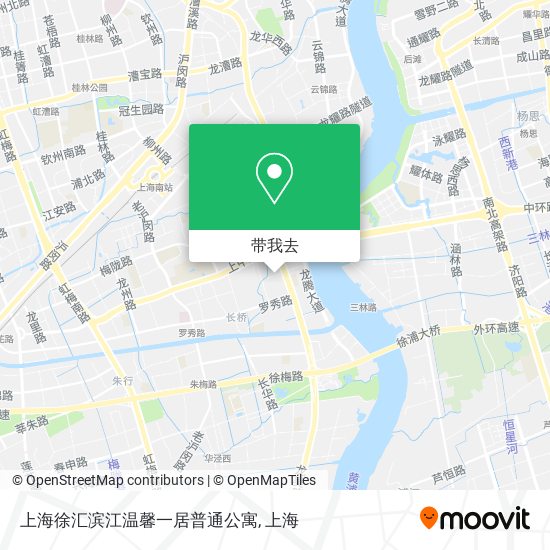 上海徐汇滨江温馨一居普通公寓地图