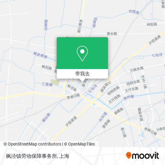 枫泾镇劳动保障事务所地图