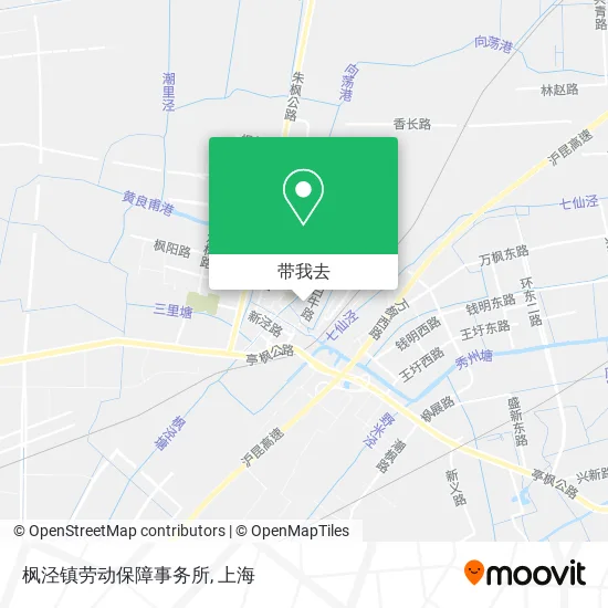 枫泾镇劳动保障事务所地图