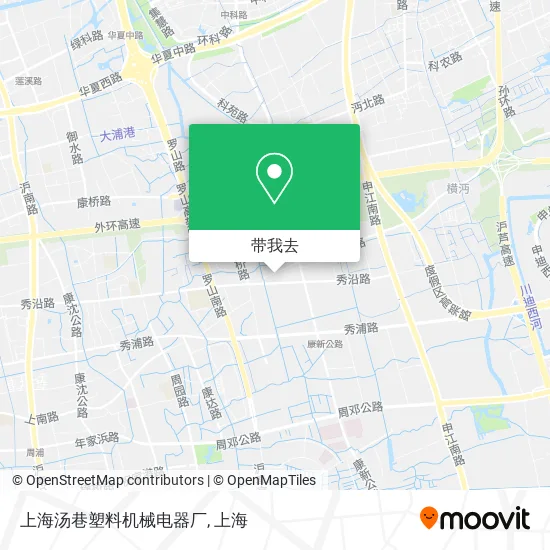 上海汤巷塑料机械电器厂地图