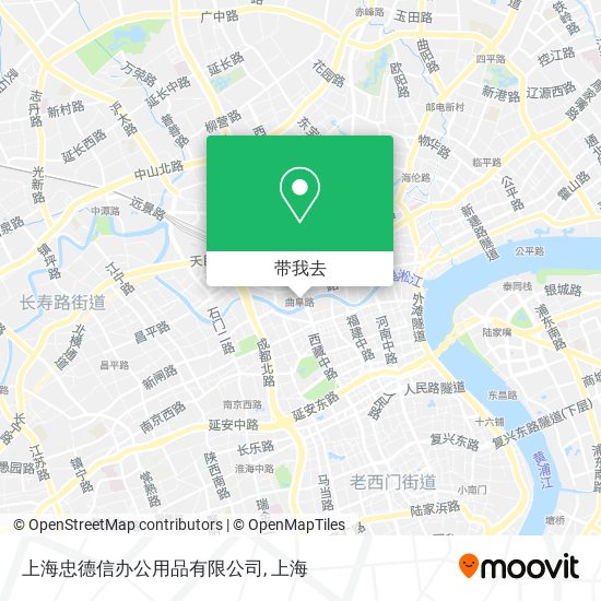 上海忠德信办公用品有限公司地图