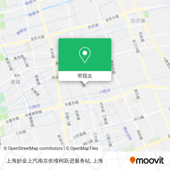 上海妙金上汽南京依维柯跃进服务站地图