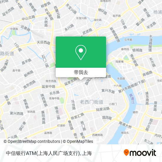 中信银行ATM(上海人民广场支行)地图