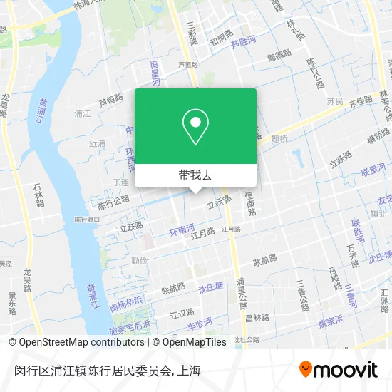 闵行区浦江镇陈行居民委员会地图