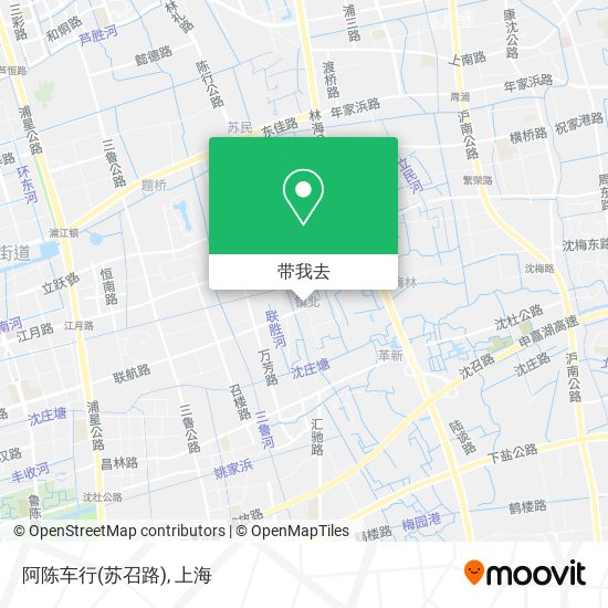阿陈车行(苏召路)地图